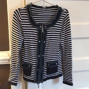 Zip knit cardigan